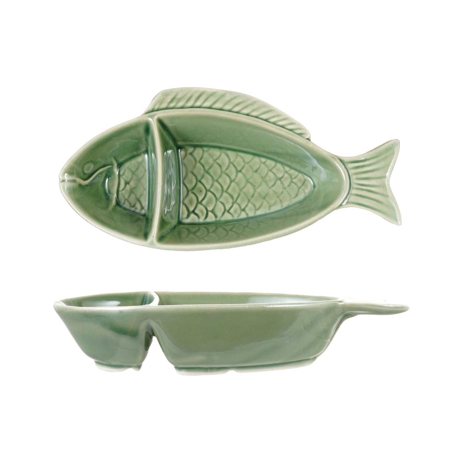 Stoneware Fish Shaped Dish