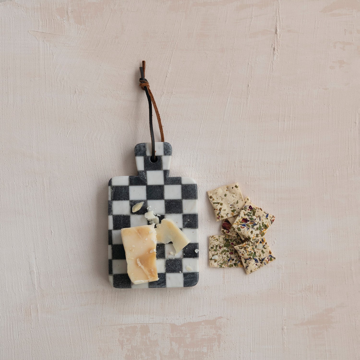 Marble Cheese/Serving Board-Check