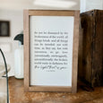 Do Not Be Dismayed Framed Print - 8x12