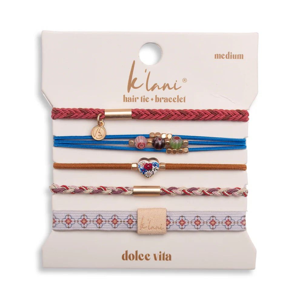 K'lani Dolce Vita Hair Tie + Bracelet Set