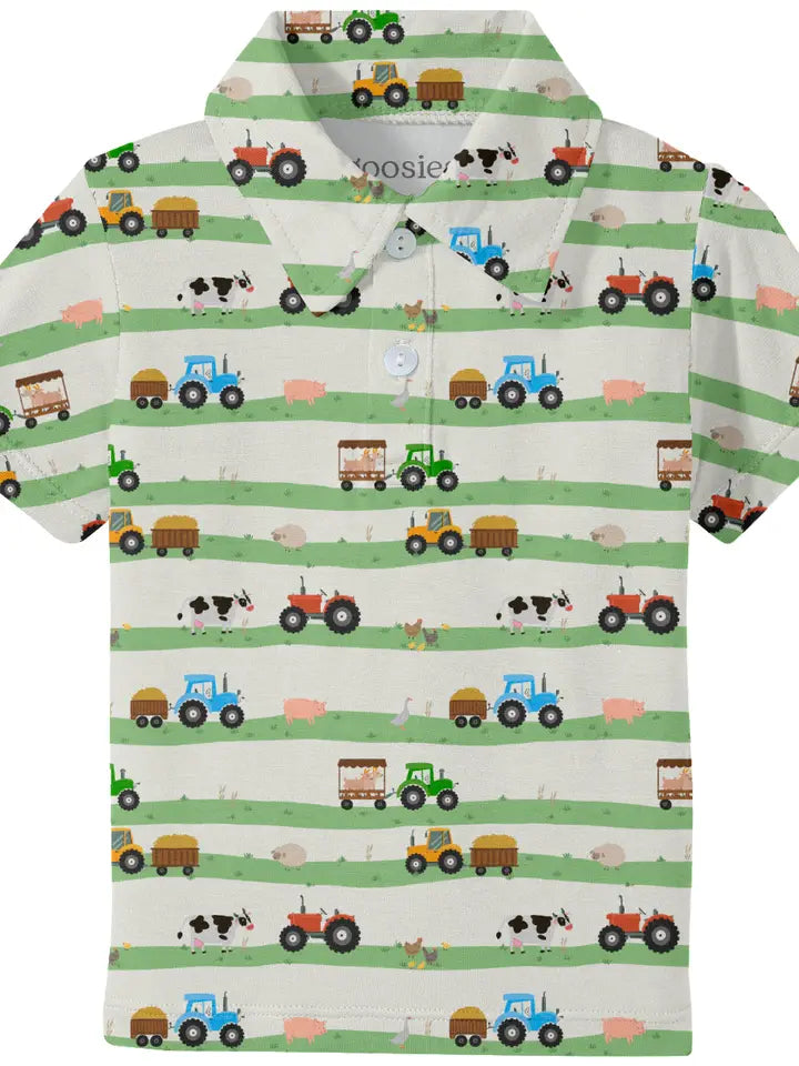Farm Stripes Ss Polo Shirt