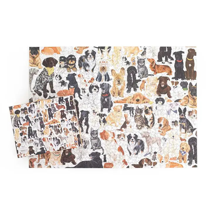 Furry Friends - 1,000 Piece Dog & Cat Jigsaw Puzzle