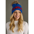 Blue & Red GAMEDAY Pom Hat