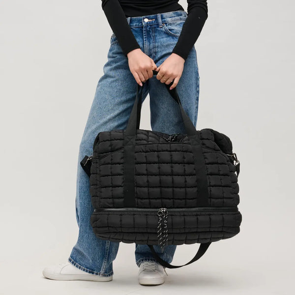 Globetrotter Quilted Travel Weekender Bag