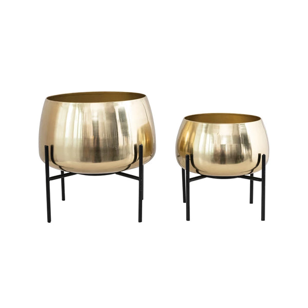 Gold Planter w/ Stand