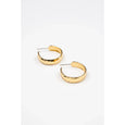Brenda Grands Hammered Hoops