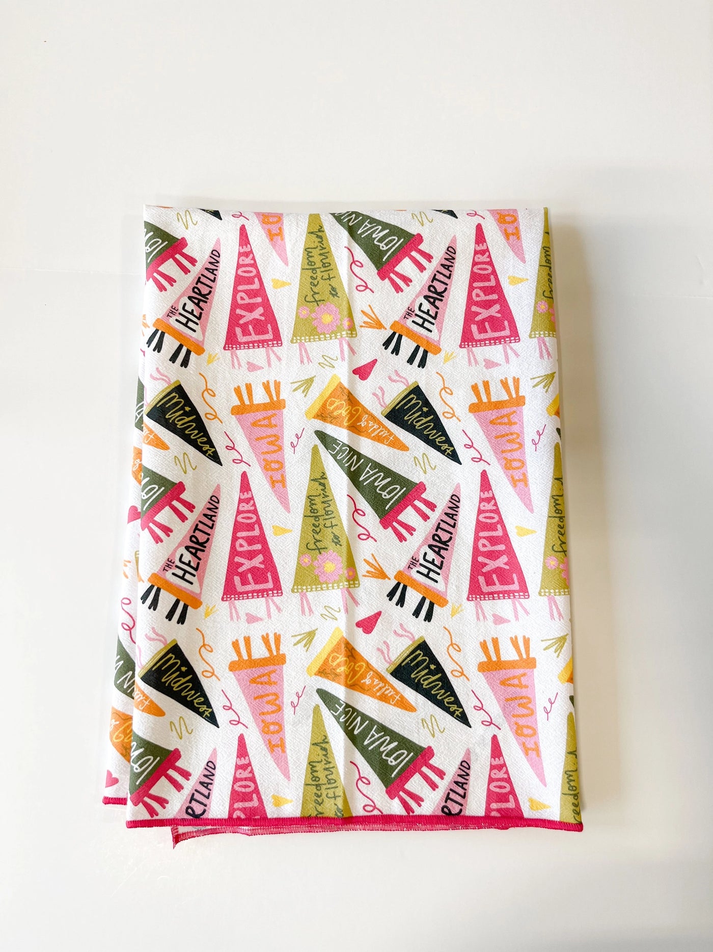 Iowa The Heartland Flour Sack Towel