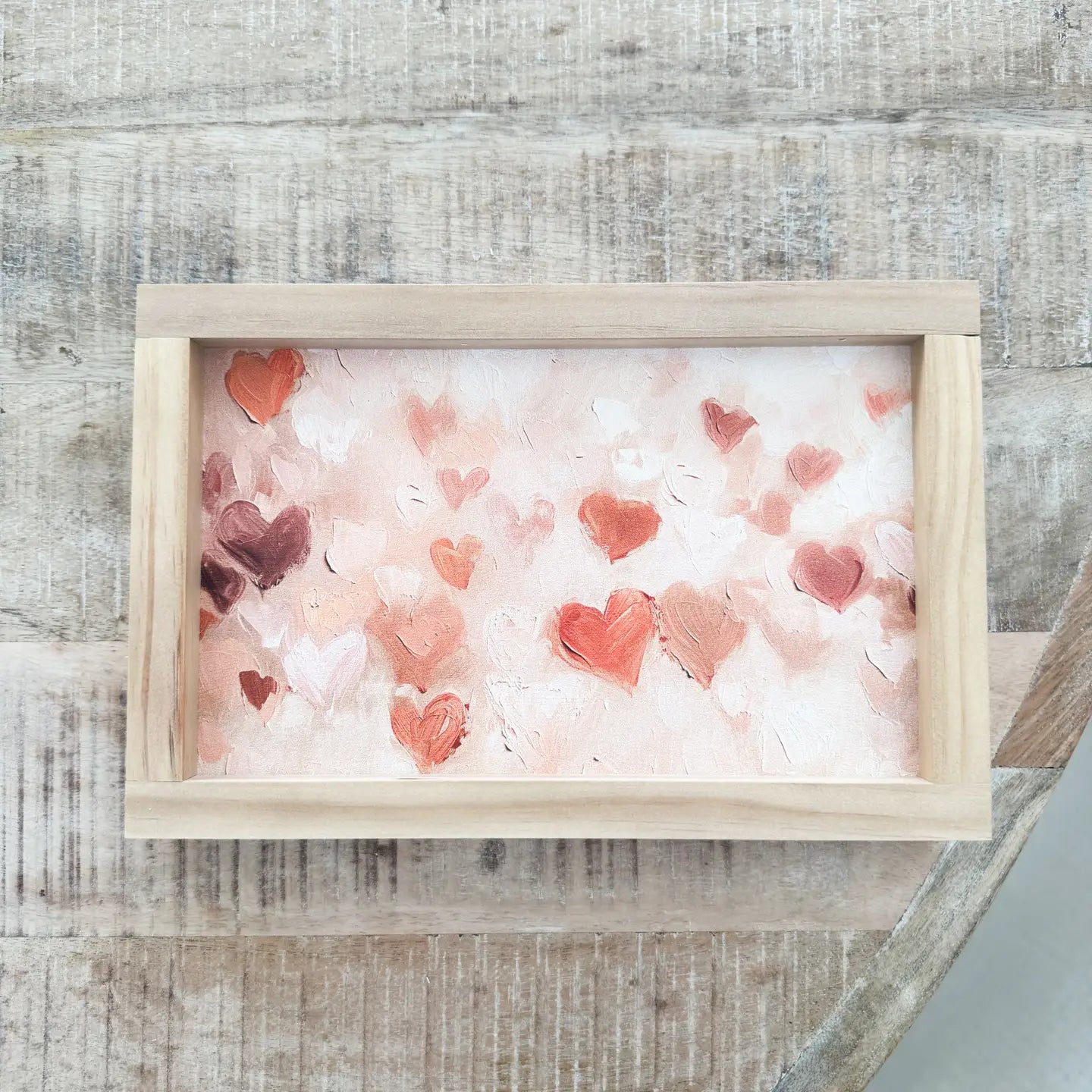 Vintage Hearts Framed Art Work