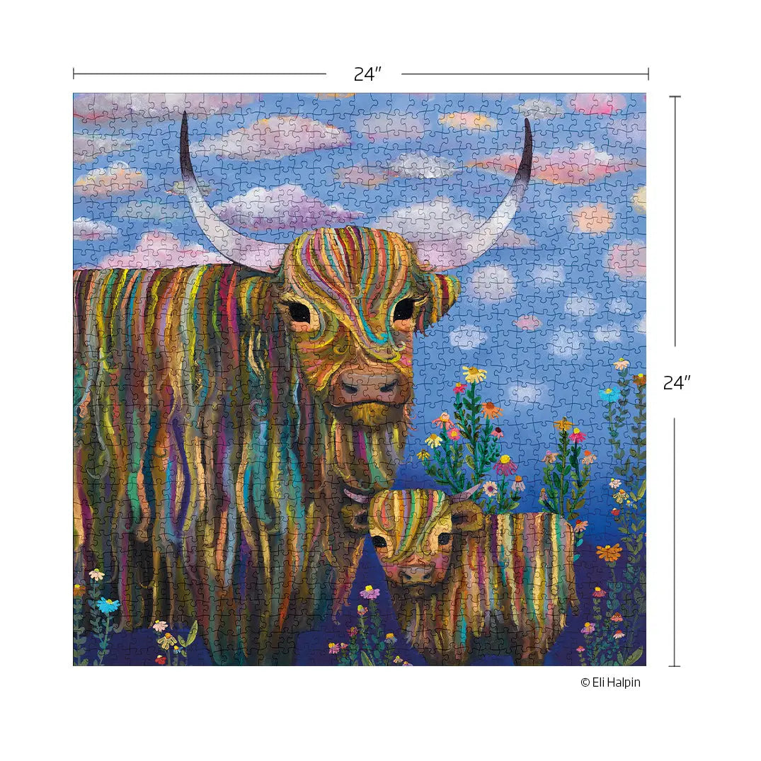Highland Cows 1000 Piece Puzzle