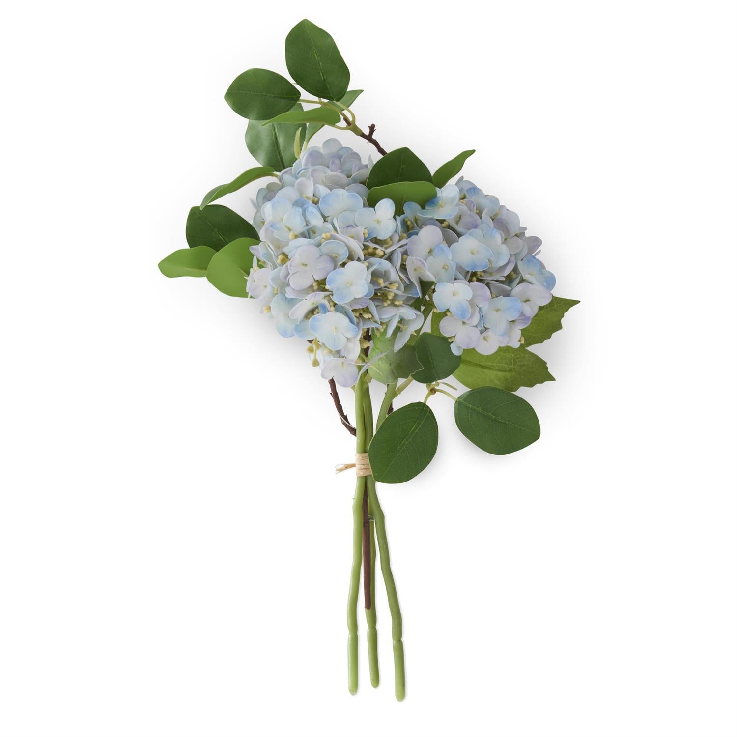 12 Inch Blue Real Touch Hydrangea Bundle