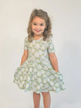 Hydrangeas - Short Sleeve Pocket Dress