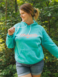 The Midwest Girl Midwesty Hoodie-Teal