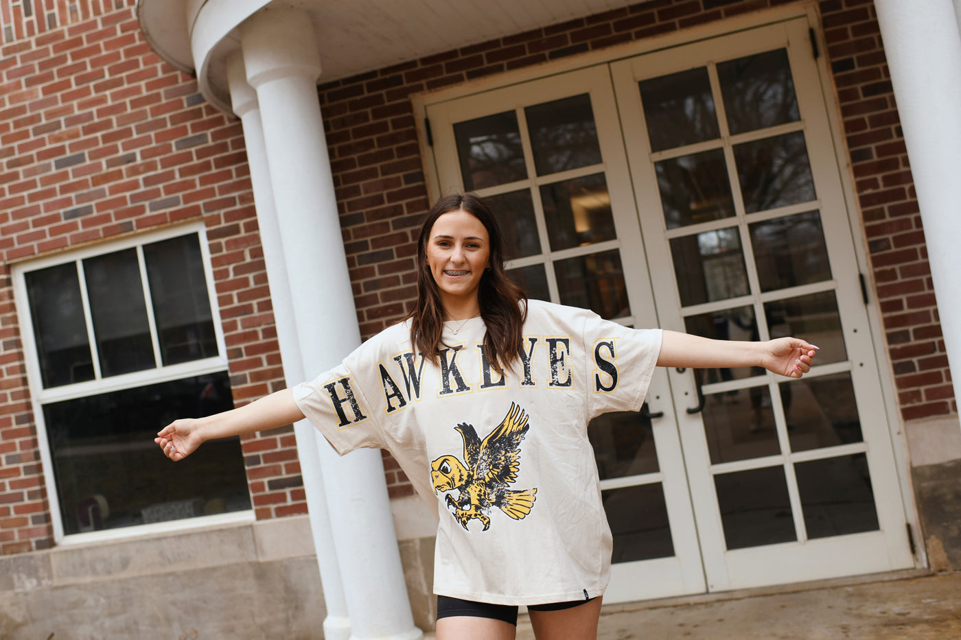 Iowa South Split Oversized Tee