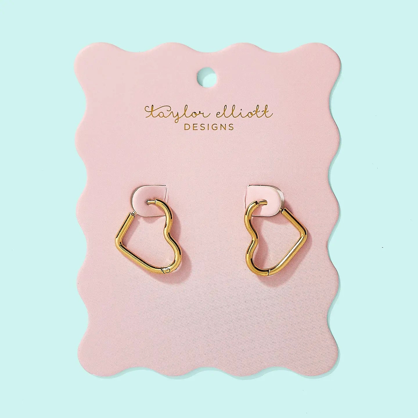 Josephine Heart Hoop Earrings