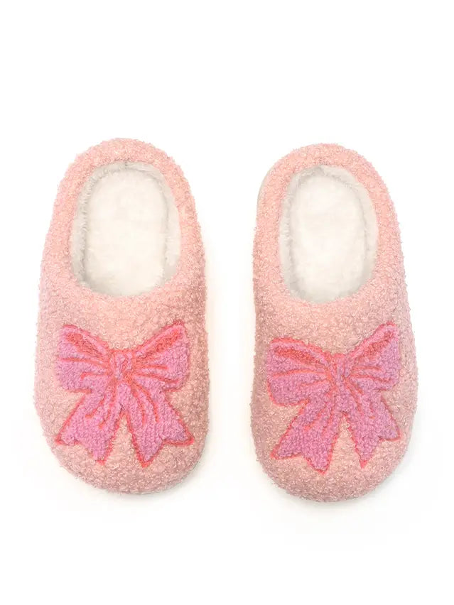 Kids Bow Slippers