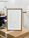 Life Is Amazing Framed Print- 8x12