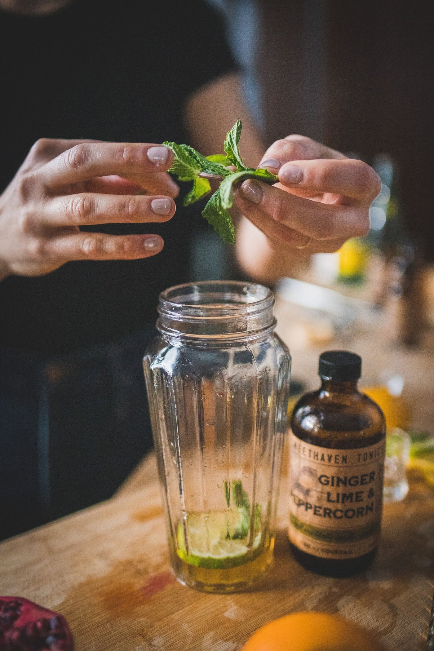 Ginger Lime Peppercorn Craft Cocktail Concentrate