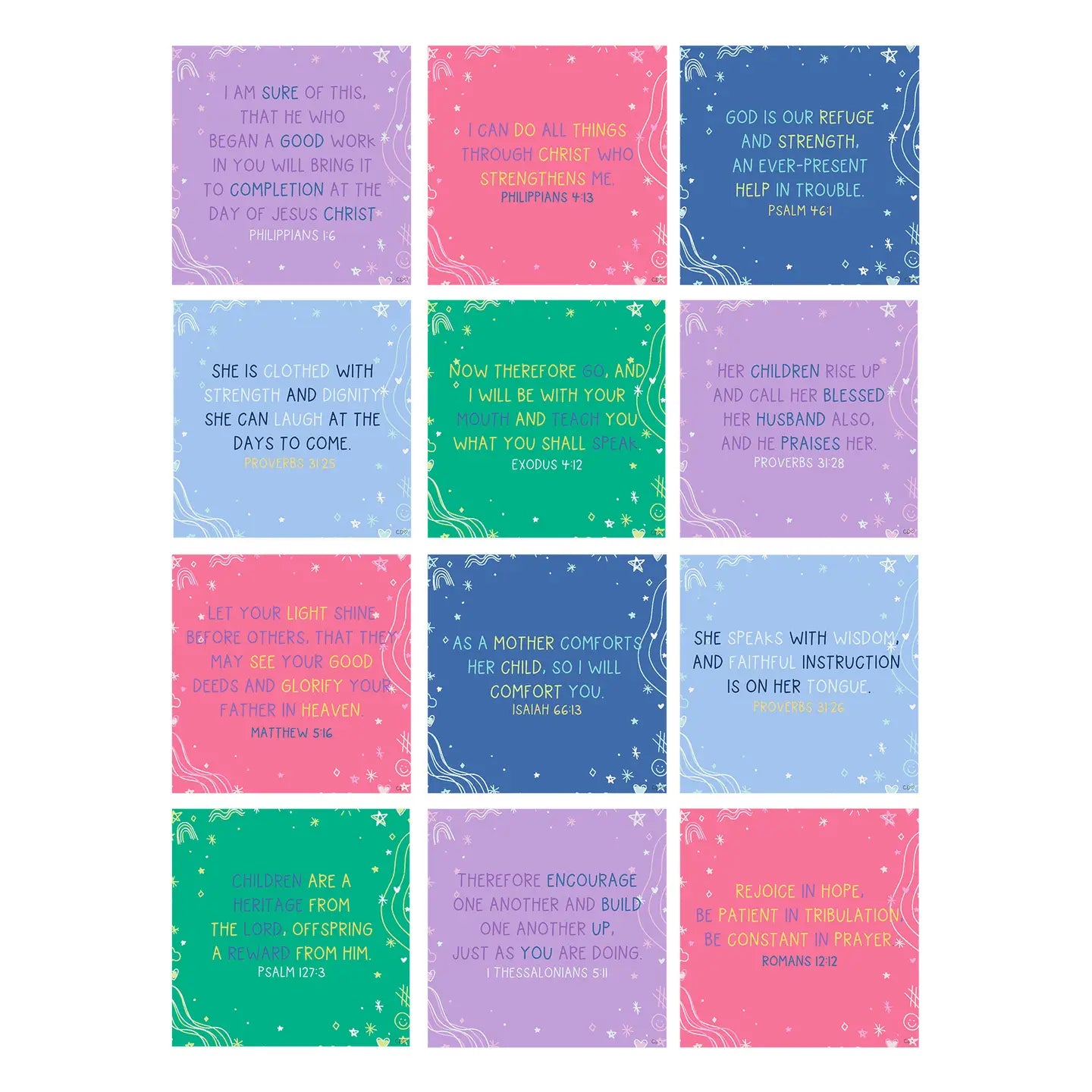 Bible Verse Card Set | Mothers