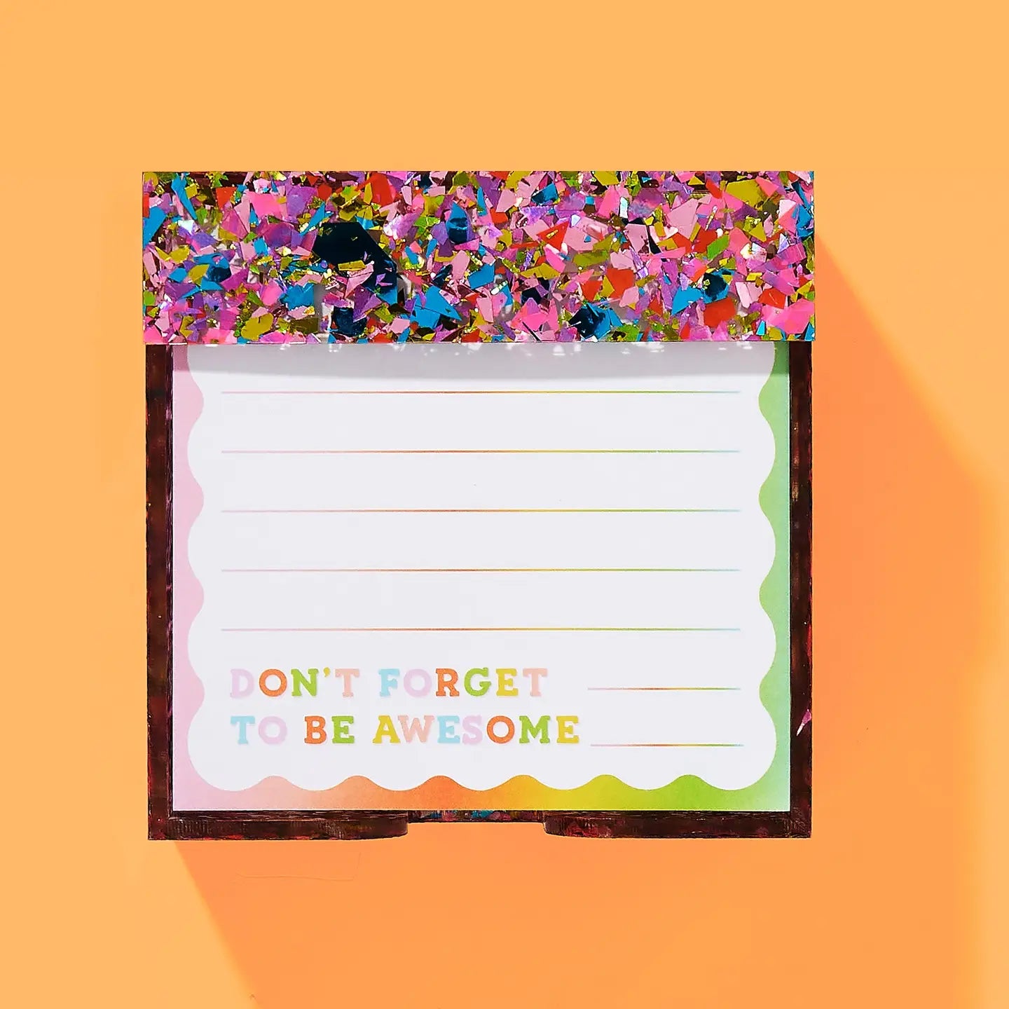 Happy Confetti Note Holder