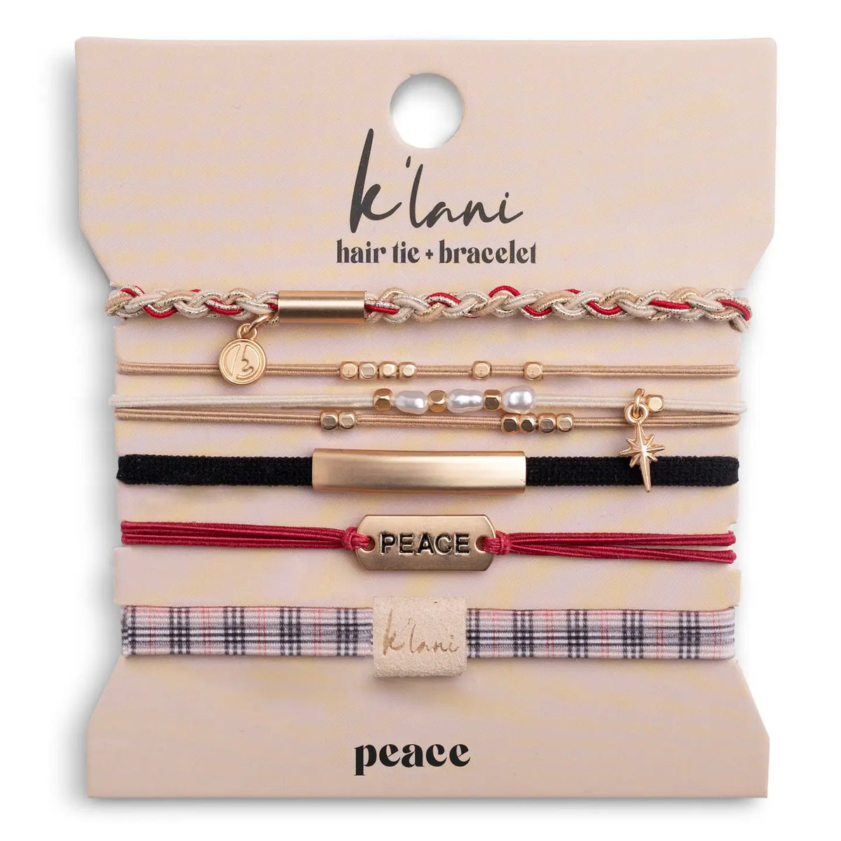 Peace K'lani Hair Tie Bracelet