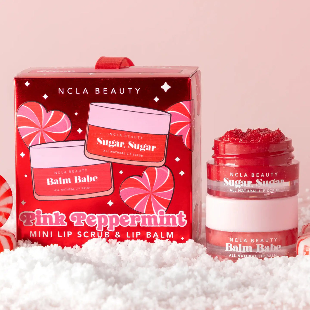 Ornament Mini - Pink Peppermint Lip Scrub + Balm Set