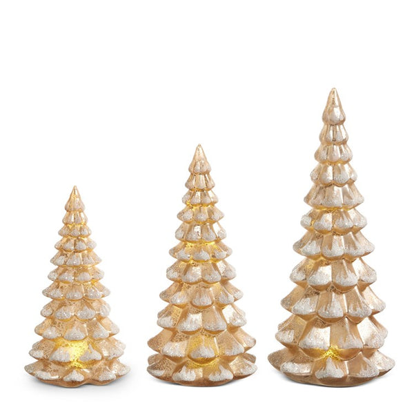 Lighted Antiqued Champagne Tree