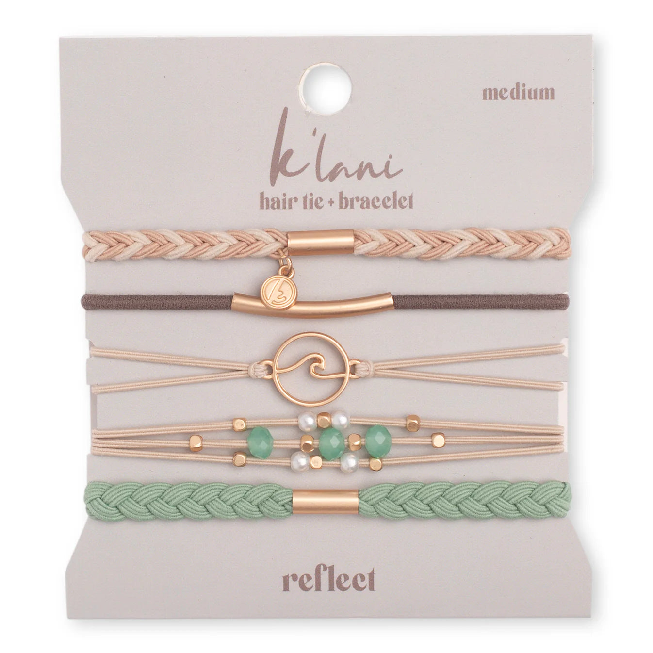 K'lani Hair Tie Bracelet- Reflect