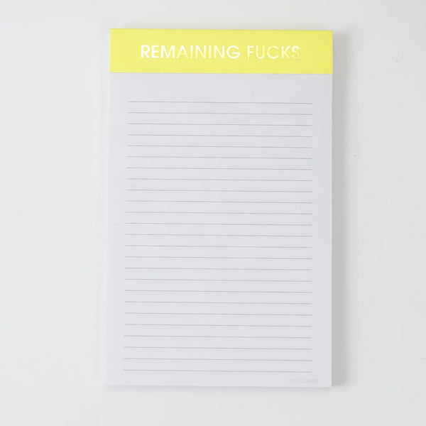 Remaining Fucks Notepad