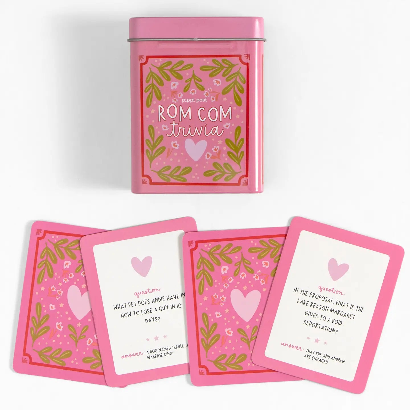 Rom Com Trivia Game - Deck of Cards