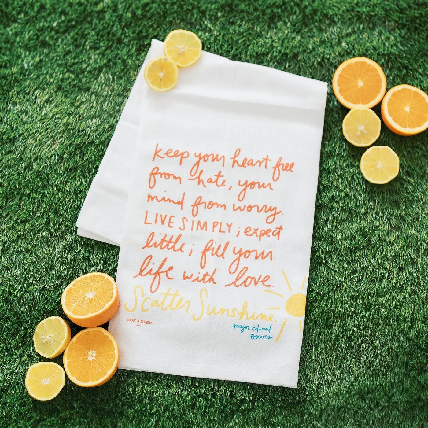 Scatter Sunshine Flour Sack Towel