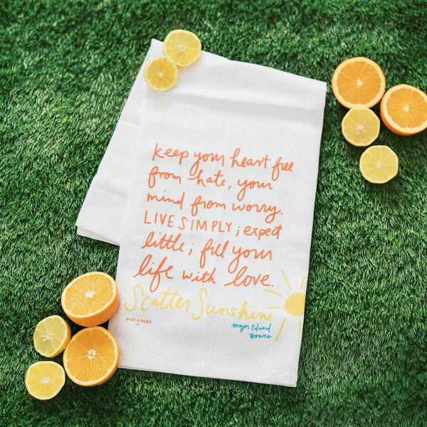 Scatter Sunshine Flour Sack Towel