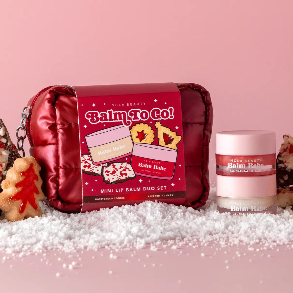 Mini Balms To Go! Keychain Set - Shortbread/Peppermint Bark