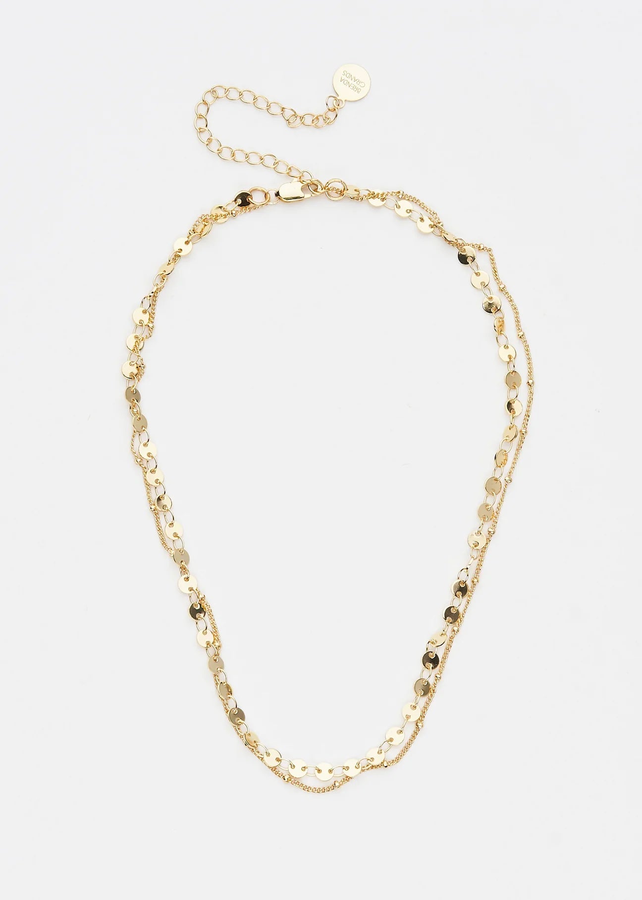 Brenda Grands Sigma Layered Circle Necklace