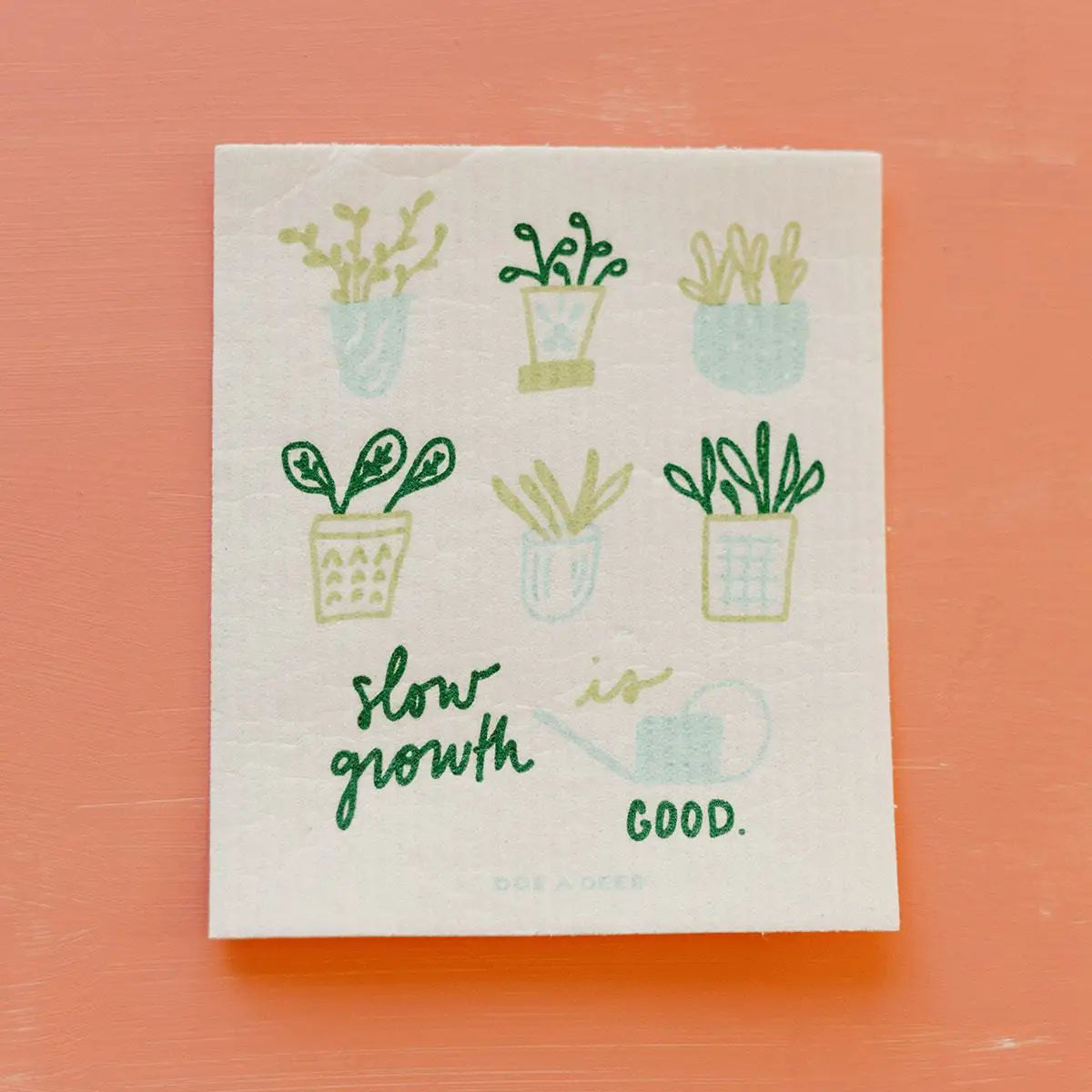 Doe A Deer Design Slow Growth Swedish Dishcloth