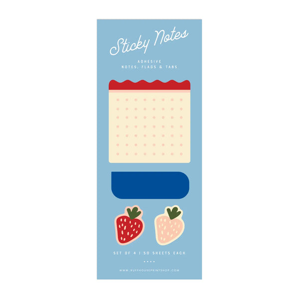 Strawberry Sticky Note Set- Page Flags and Tabs