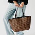 Woven Tiffany Organizer Tote Bag