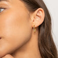 Brenda Grands Triangle Hoops with Diamonds