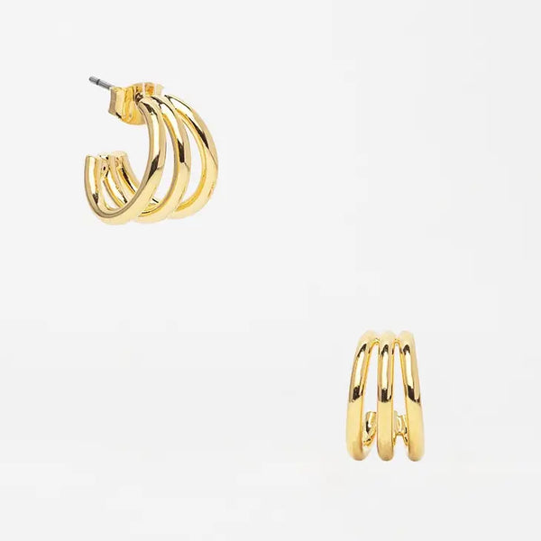 Brenda Grands Triple Mini Hoops