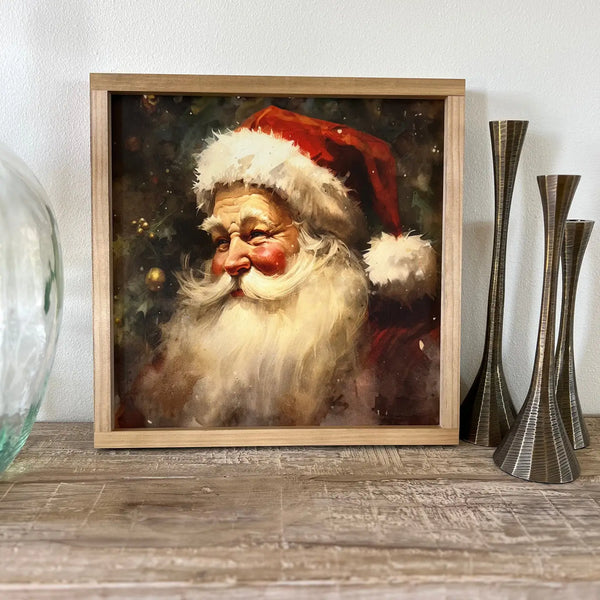 Vintage Santa 1 Print - 9X9