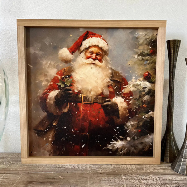 Vintage Santa 2 Print - 9X9