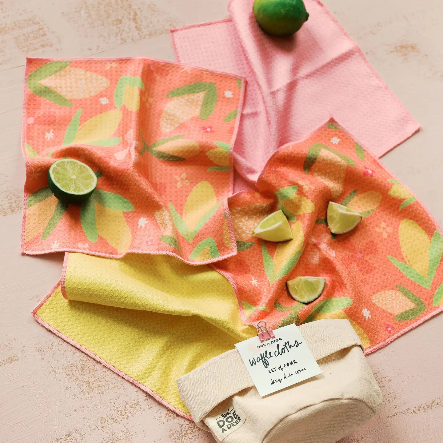 Corn & Flowers Waffle Cloth Set