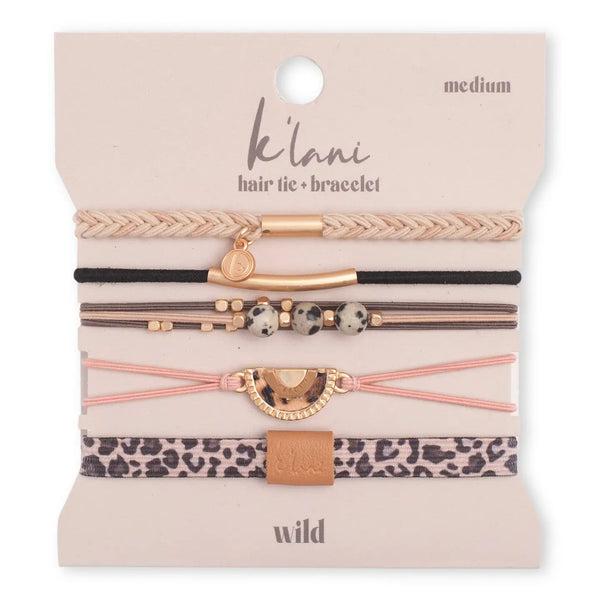 K'Lani Hair Tie Bracelet- Wild