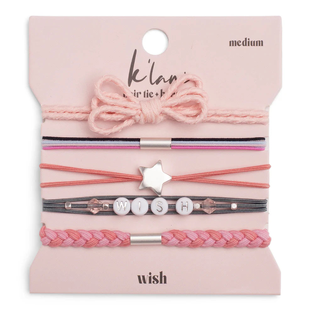 K'lani Hair tie + Bracelet- Wish