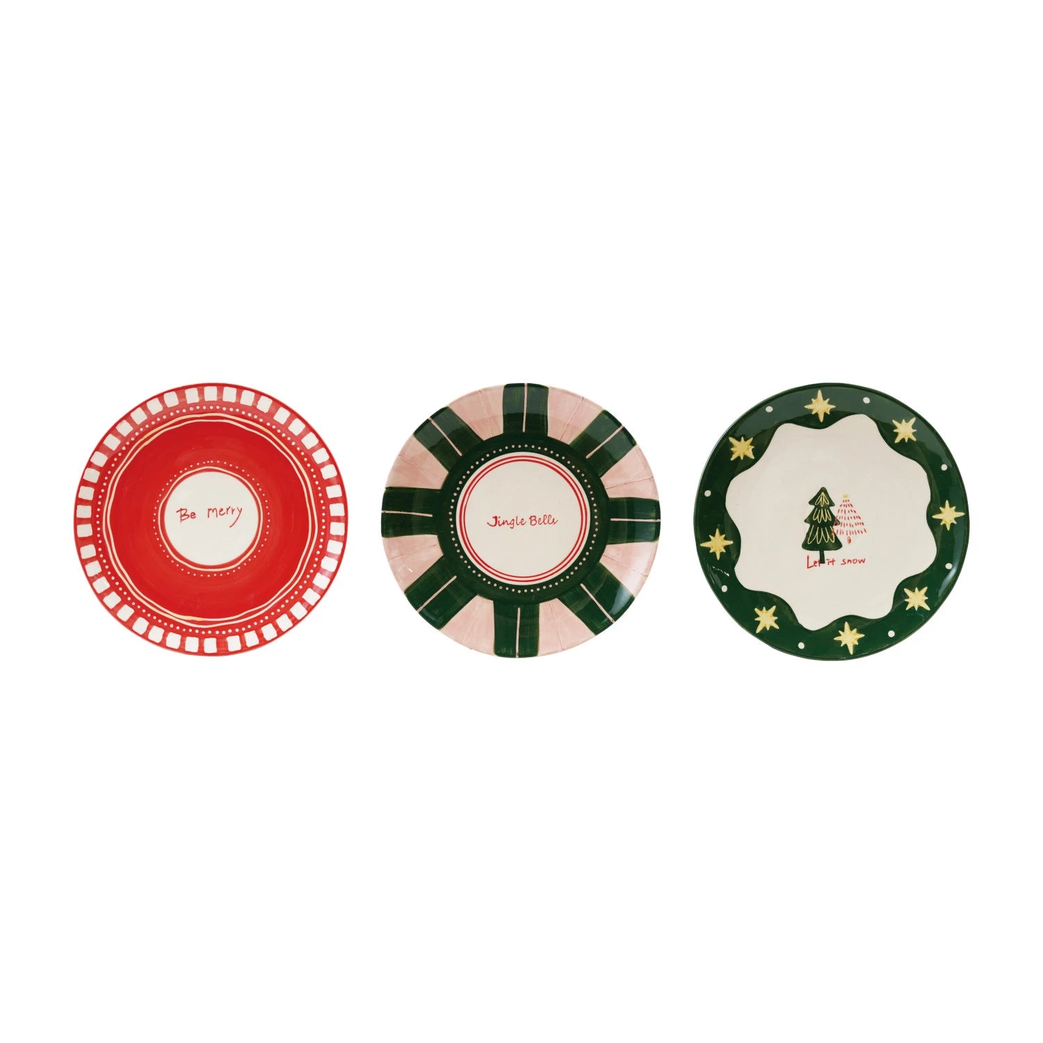 Hand-painted Holiday Saying Plate