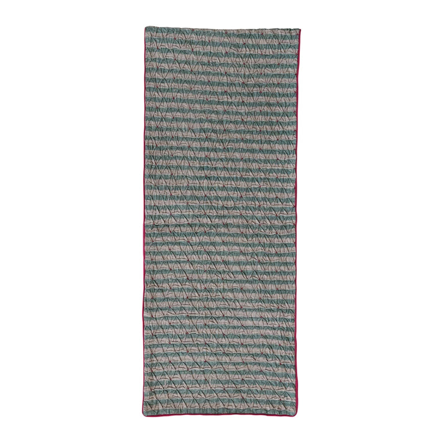 Woven Smocked Table Runner