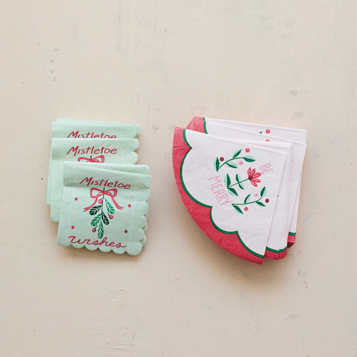Mistletoe Wishes Paper Napkins
