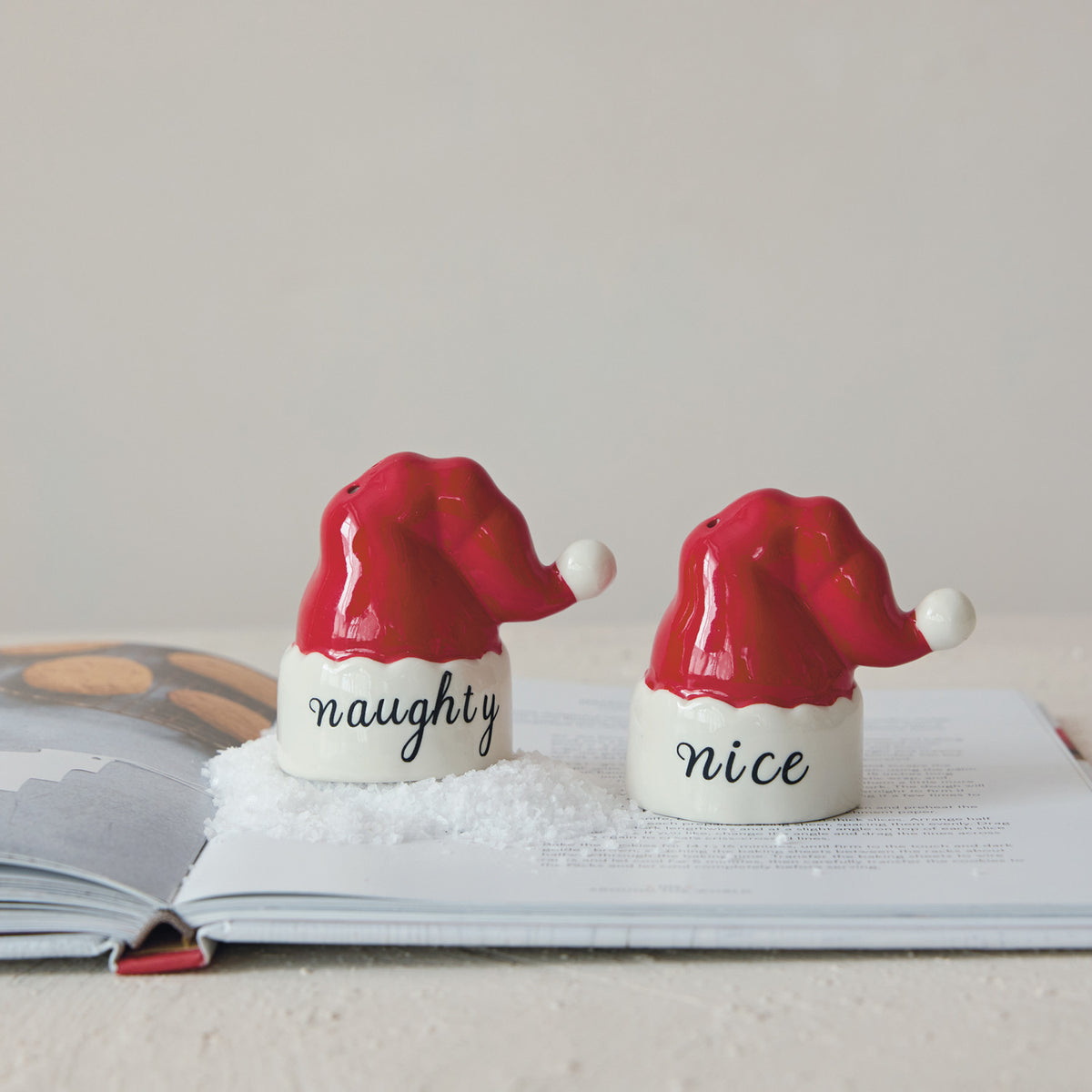 Naughty/Nice Salt & Pepper Shaker Set