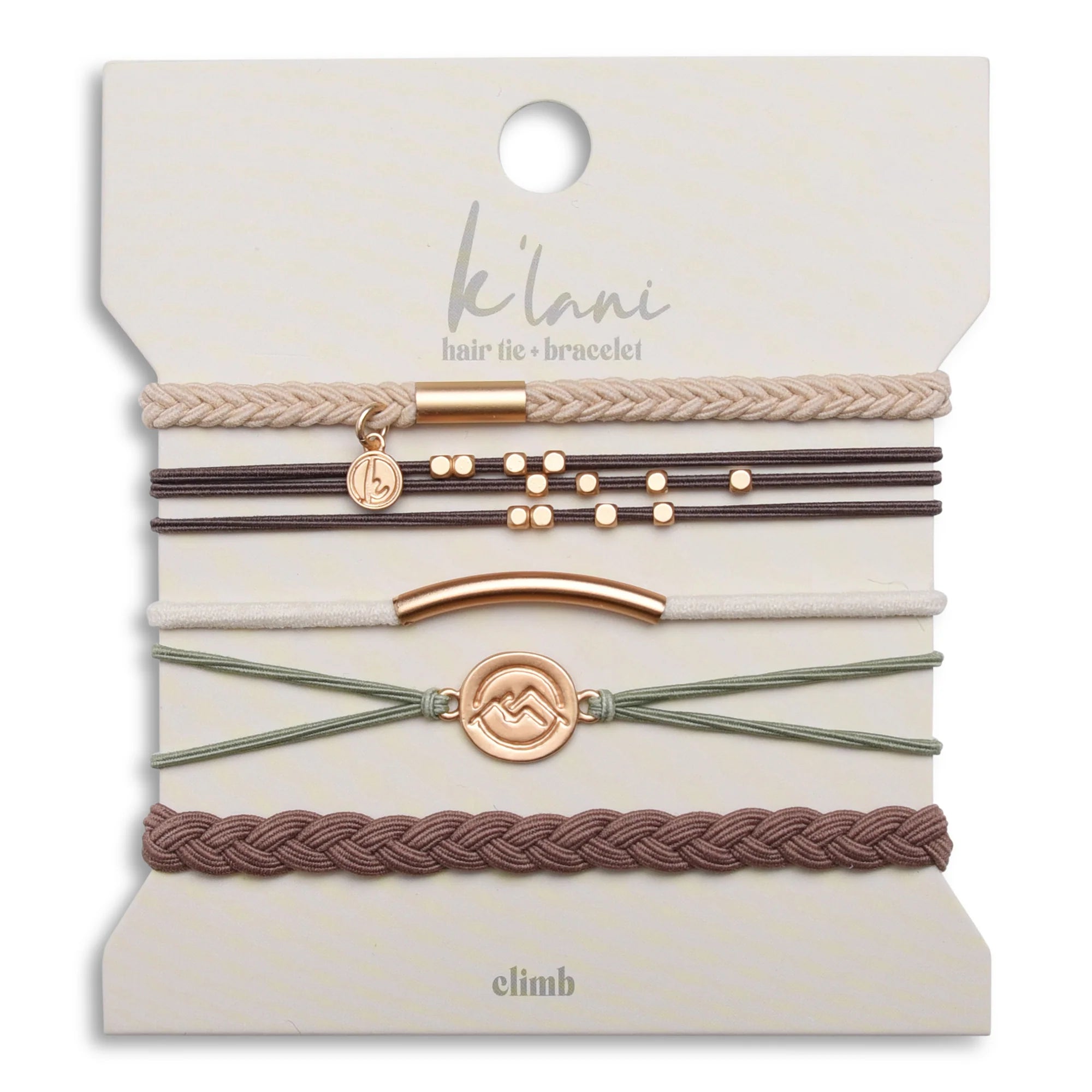 K'lani Hair Tie Bracelet- CLIMB