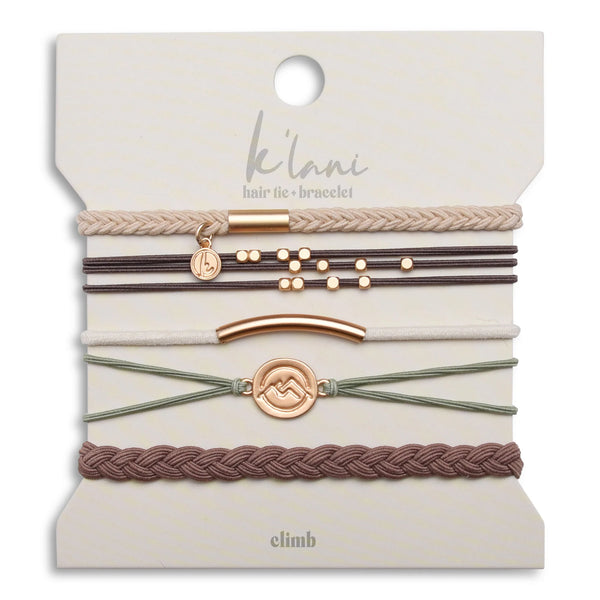 K'lani Hair Tie Bracelet- CLIMB