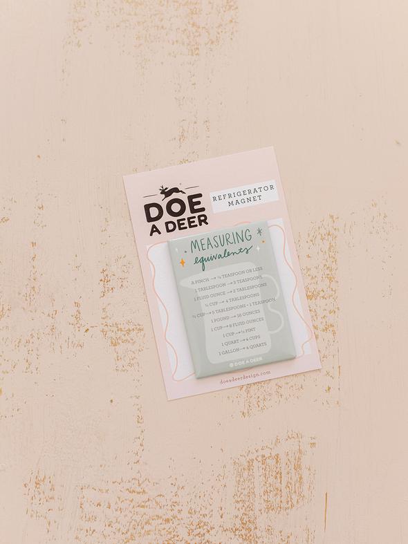 Doe A Deer Measuring Equivalents Magnet